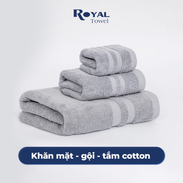 Khăn tắm Royal Towel cotton bộ 3